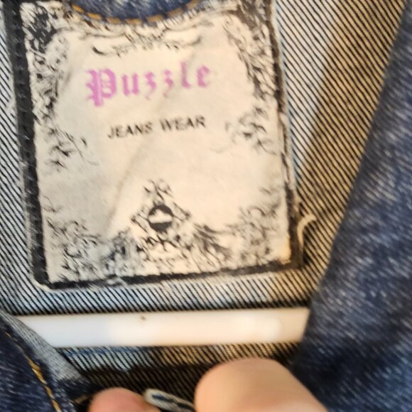 Puzzle Jeans Wear Jean Jacket -- ITEM #2248 - Picture 3 of 8